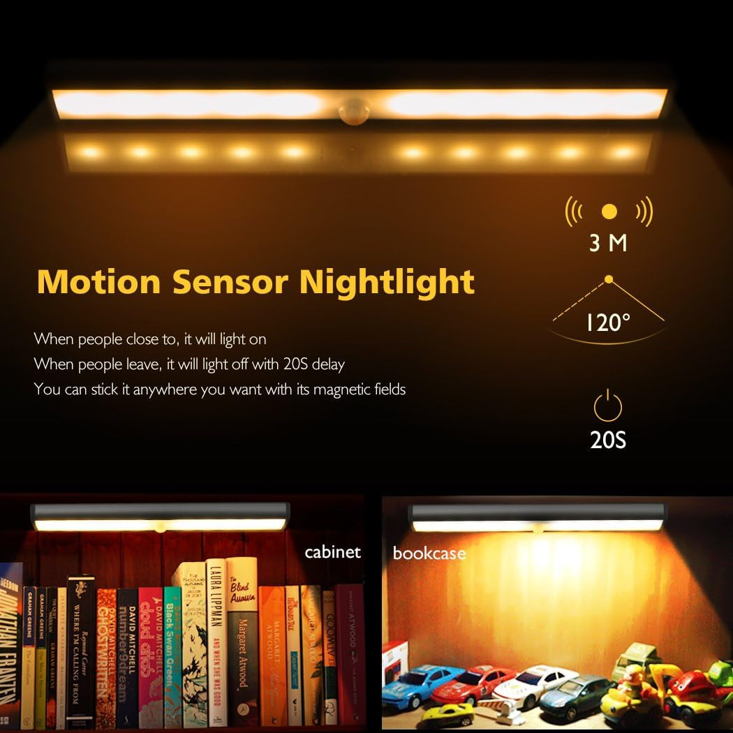 Stick on Cabinet Light,Under Counter Lighting, Motion Sensor,