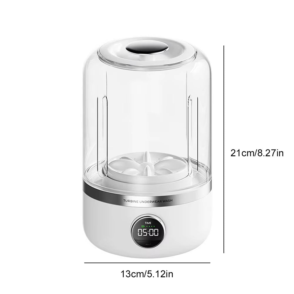 1.2L Portable Mini Clothes Washer - Cordless Travel Laundry Solution for Underwear and Outdoor Cleaning