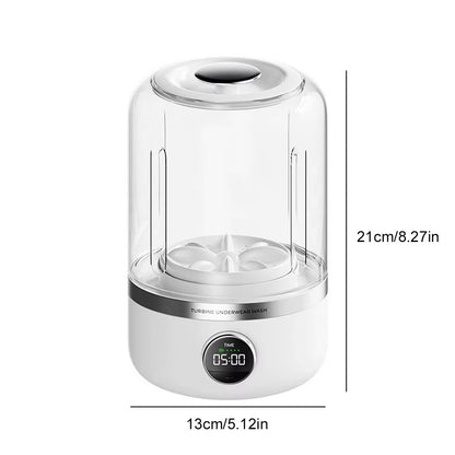 1.2L Portable Mini Clothes Washer - Cordless Travel Laundry Solution for Underwear and Outdoor Cleaning
