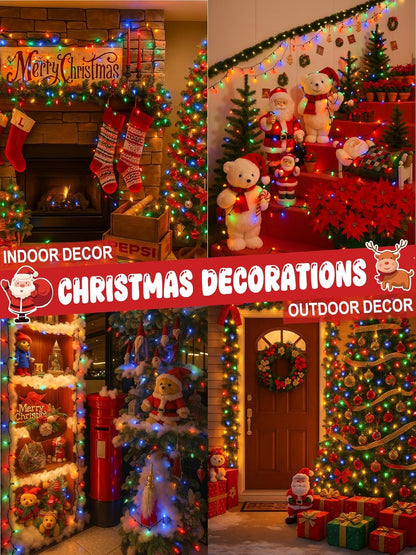  250 LED C6 Connectable Christmas String Lights Multicolor